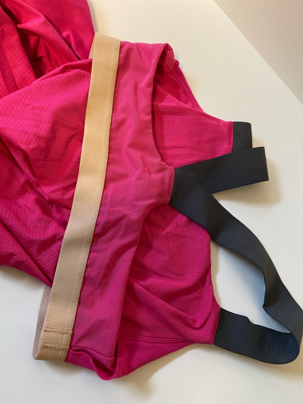 lululemon athletica Hot Pink Tank with Charcoal Trim - Picture 7 of 8